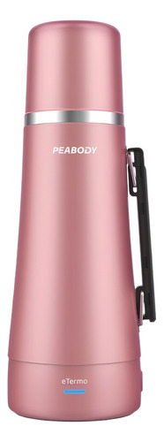 TERMO ELECTRICO PEABODY PE-ET1001G 1LT. C/BOMBILLA INTEGRADA ROSA METALIZADO