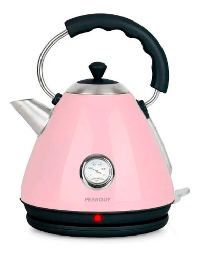PAVA ELECTRICA PEABODY PE-KV8213-P ROSA C/RELOJ TEMP.