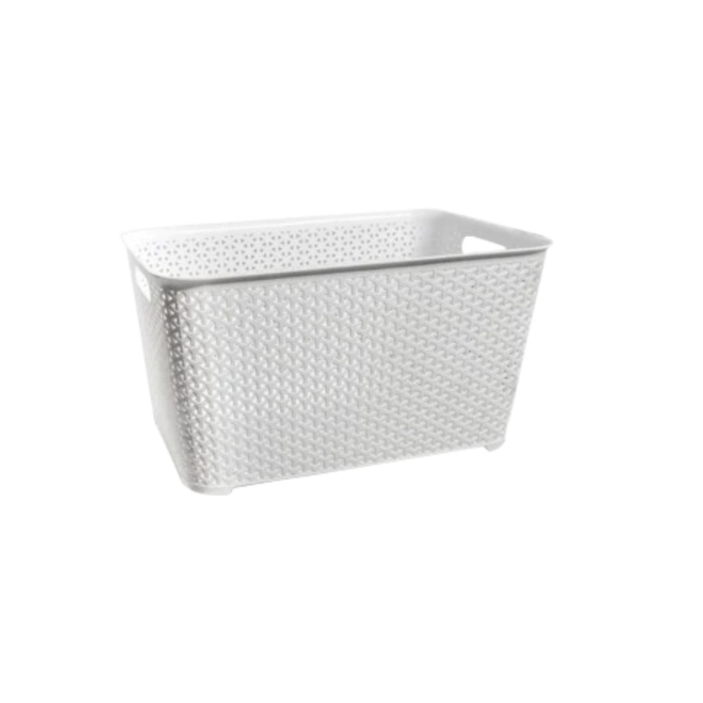 CESTO RATAN DEL PLASTIC COD.955 RECTANGULAR