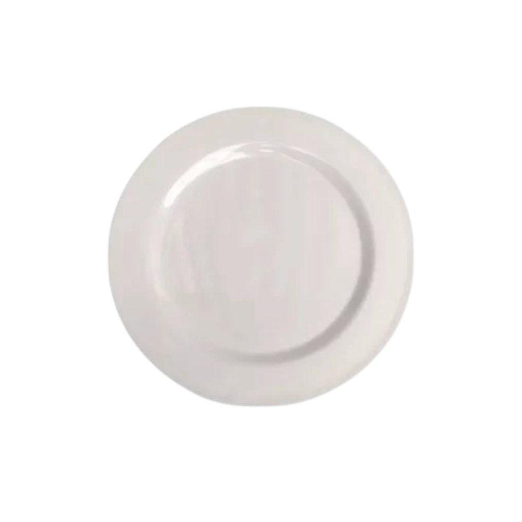 PLATO PLAYO DEL PLASTIC 401010 MELAMINA BLANCA