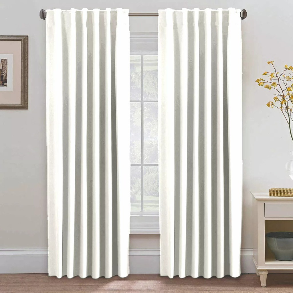 CORTINA BLACK OUT CAMPOMAYO BLANCO TIZA 140X220 CM