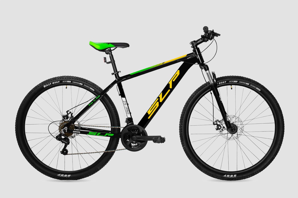 BICICLETA SLP MTB 25 PRO R29 T20 NEGRO AMARILLO VERDE