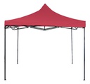GAZEBO LAURY ART. 16762 PLEGABLE 3x3  MT. CAÑO ACERO OXFORD ROJO