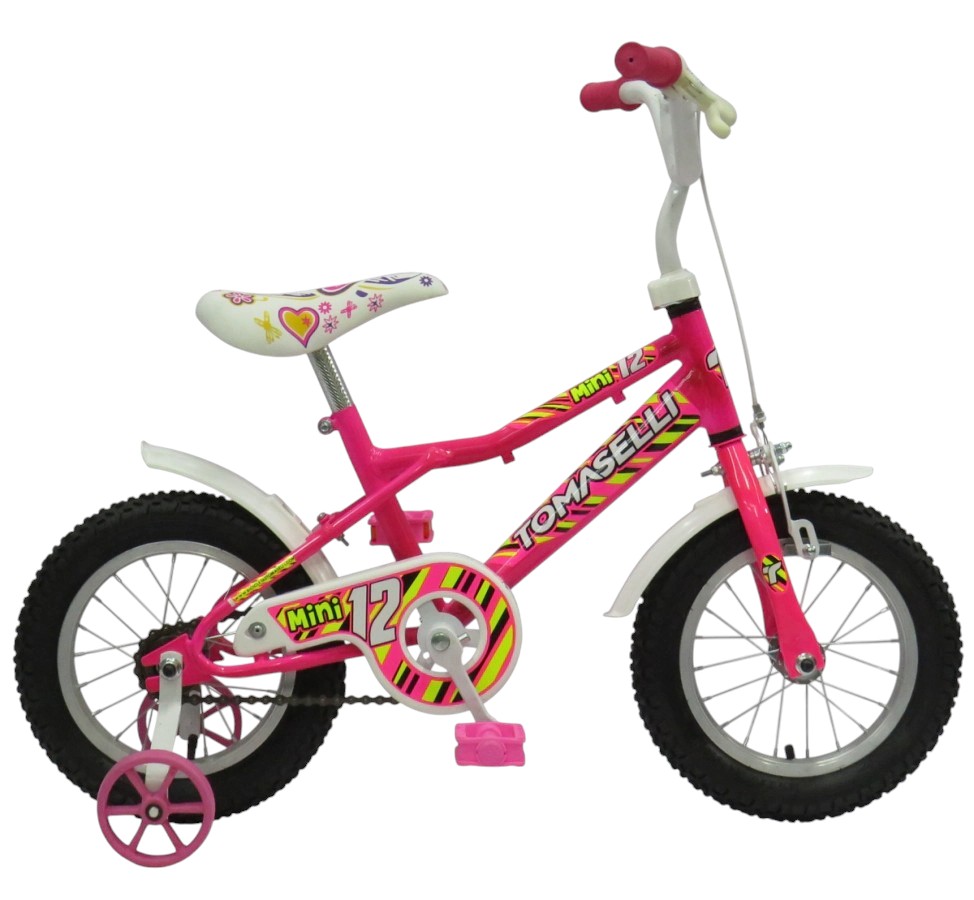 BICICLETA TOMASELLI R12 MINI DAMA CAMARA Y CUB FUCCIA
