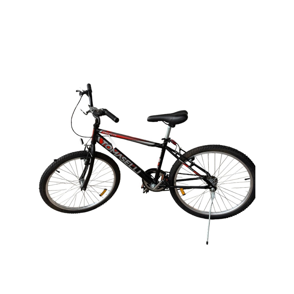 BICICLETA TOMASELLI RIDER 24 VARON TKID241NEG NEGRO ROJO