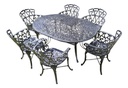 JUEGO DE JARDIN BOSTON X6 SILLONES OVAL GRIS