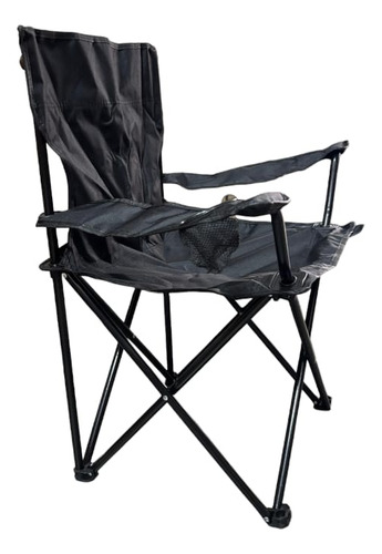 SILLA CAMPING PLEGABLE CR10213 NEGRO