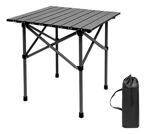 MESA ALUMINIO PONTEC DS617-AL ENROLLABLE NEGRO