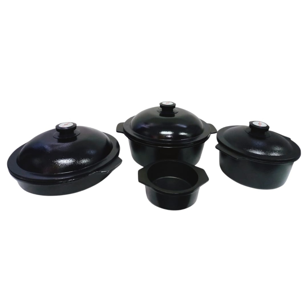 KIT DE OLLAS USMAN KON1N N° 1 COLOR NEGRO