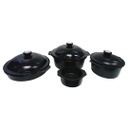 KIT DE OLLAS USMAN KON1N N° 1 COLOR NEGRO