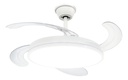 VENTILADOR DE TECHO RETRACTIL PEABODY PE-VTRDC410B C/LUMINARIA