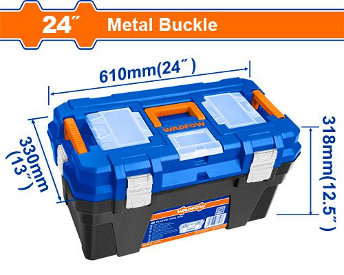 CAJA P HERRAMIENTAS WADFOW WTB3324 24&quot; BROCHE METAL C/BANDEJA