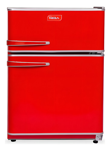 HELADERA NEBA A-128R CICLICA 2 FRIO 124 LTS ROJO