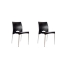 COMBO X2 SILLA GARDEN LIFE BOSTON NEGRA F900001
