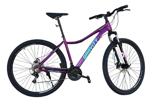 BICICLETA GRAVITY DABOMB R29 TALLE M/L VIOLETA CUOTA MELI