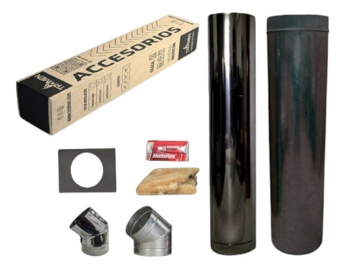 KIT COMPLEMENTO PARED 8" NEGRO 05-000-228