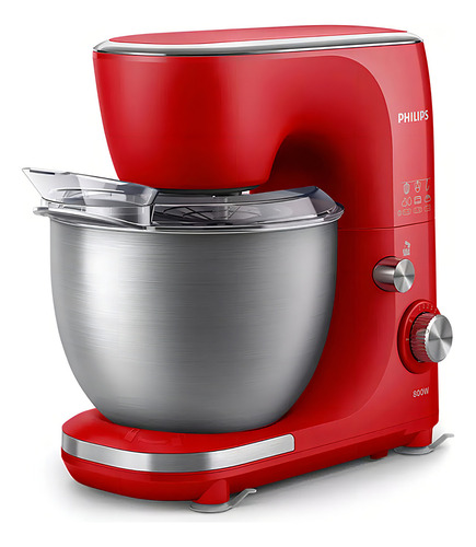 BATIDORA PHILIPS PLANETARIA HR7922/40 ROJA 12 VEL 800W 5L