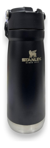 BOTELLA TERMICA STANLEY CON PICO 650 ML NEGRA
