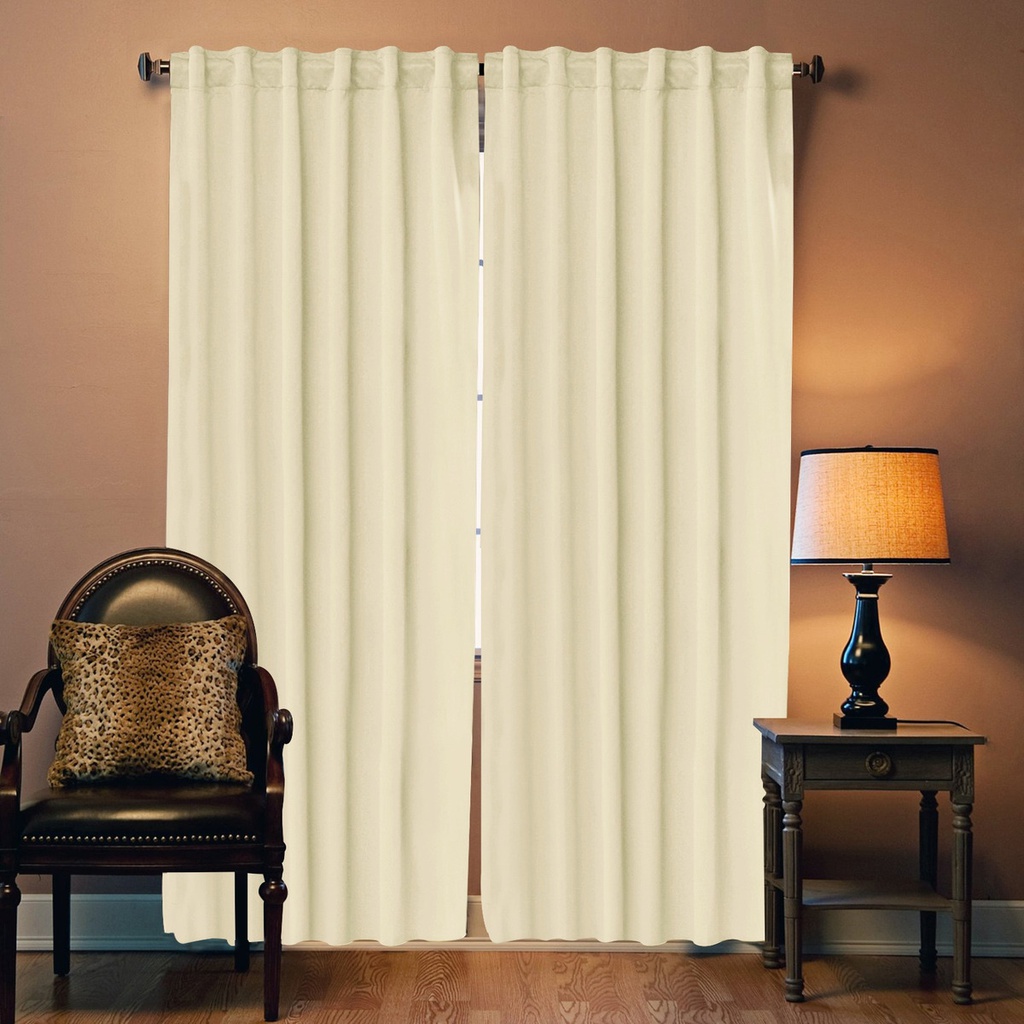 CORTINA BLACK OUT 1.40 X 2.10 M LISA NATURAL
