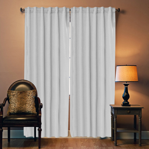 CORTINA AMARELO BLACK OUT 1.40 X 2.10 M LISA GRIS CLARO