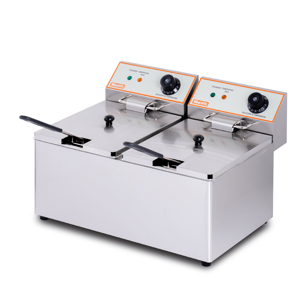 FREIDORA ELECTRICA MORETTI  DOBLE -8