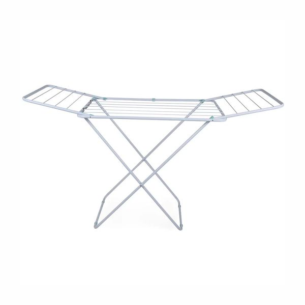 TENDEDERO MOR DE PIE ACERO BLANCO CON ALAS 6005