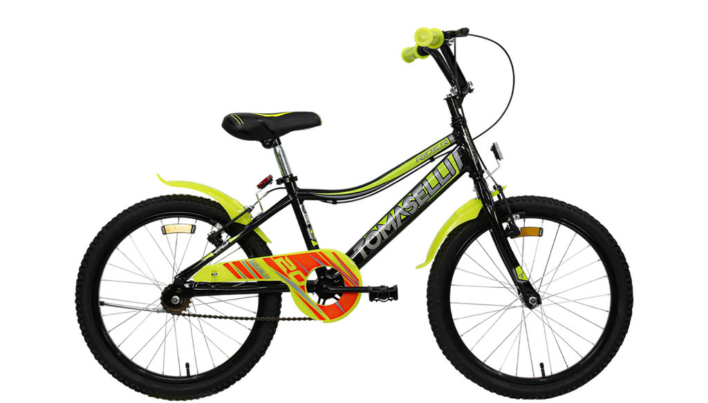 BICICLETA TOMASELLI RIDER R20 TRID200NEG-AMAGRO/AMARILLO