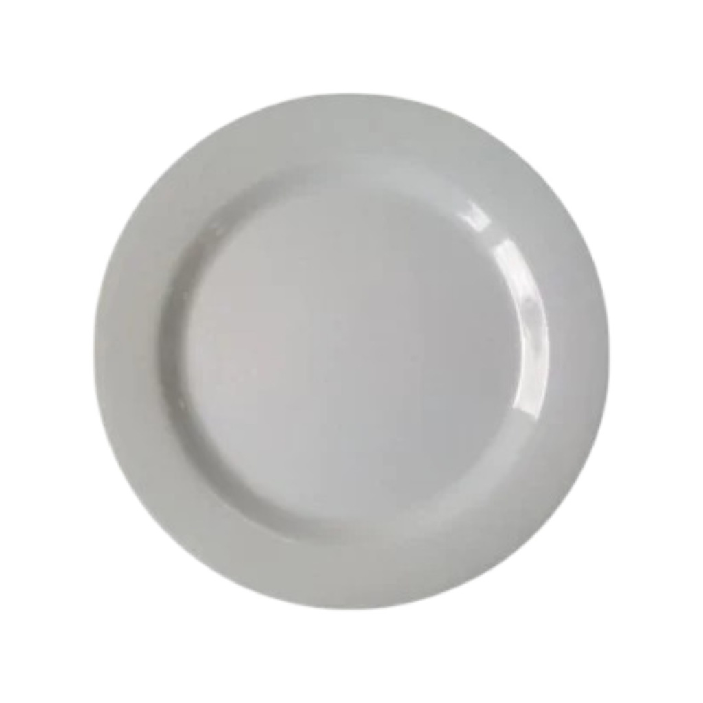 PLATO POSTRE 401008 MELAMINA  BLANCA