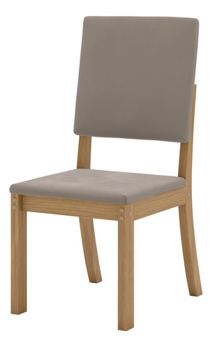 SILLA HENN MILLA X4 SEC35-510 NATURAL MARRON ALMENDRA