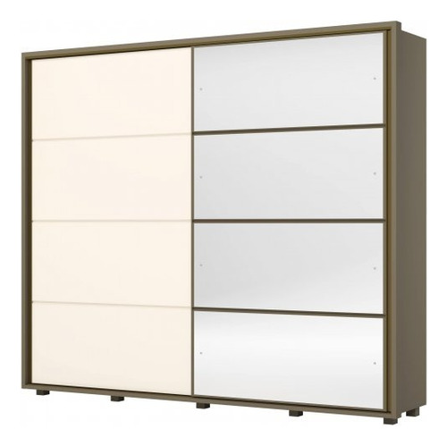 ROPERO HENN CAVIC D209-108 2 PUERTAS CORREDIZAS DUNA/BLANCO