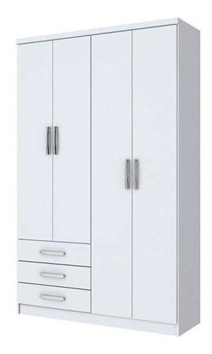 ROPERO HENN CAJU DA135-10 4 PUERTAS BLANCO