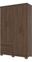 ROPERO HENN CAJU DA135-130 4 PUERTAS CASTAÑO