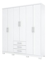 ROPERO HENN CAJU DA136-10 6 PUERTAS BLANCO