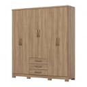 ROPERO HENN CAJU DA136-198 6 PUERTAS JEQUITIBA