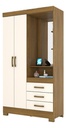 ROPERO BRIZ B64-127 2 PUERTAS NATURAL/BLANCO