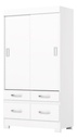 ROPERO HENN BE25-66 2 PUERTAS CORREDIZAS BLANCO