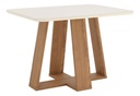 MESA HENN LINS SC89-127 1.20 M C/VIDRIO NATURAL/BLANCO