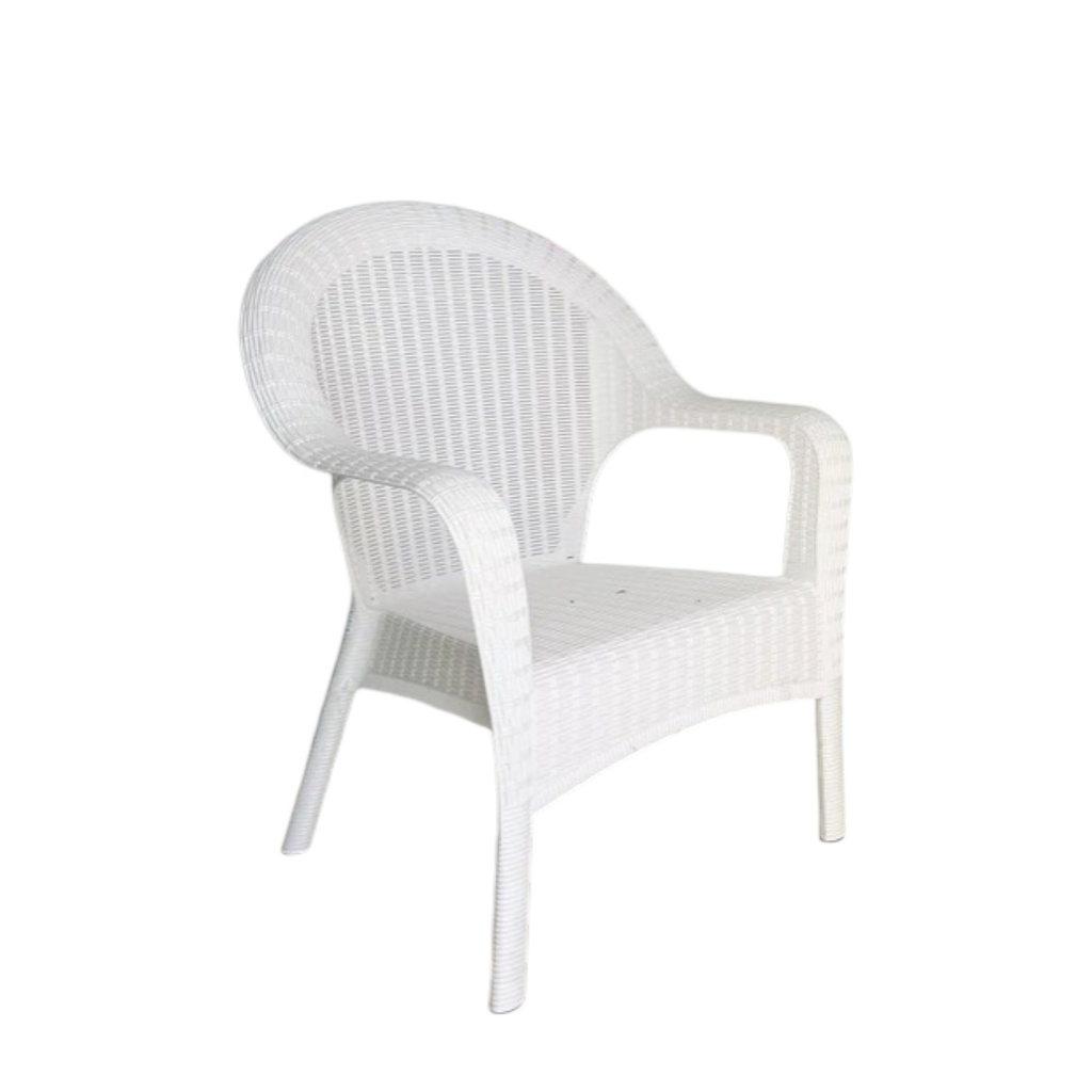 SILLON GARDEN LIFE QATAR F785600 RATTAN BLANCO