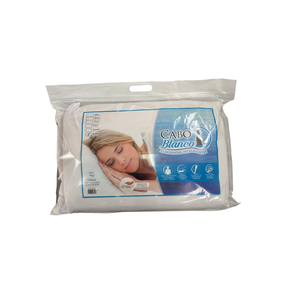 ALMOHADA CABO BLANCO VISCOELASTICA BOMBE 60X40 1003