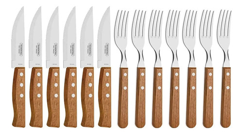JUEGO DE CUBIERTOS TRAMONTINA DYNAMIC 12PZS PARA ASADO 22399/063