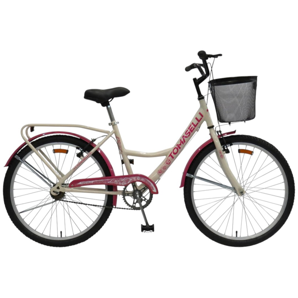 BICICLETA TOMASELLI LADY R24 TLAD242BLAFU BLANCO FUCSIA