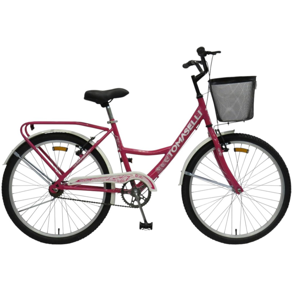 BICICLETA TOMASELLI LADY R26 TLAD262FUCB FUCSIA BLANCO