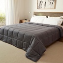 ACOLCHADO SIMIL PLUMON FULLBLANC PLUMAGE STRIPES QUEEN GRIS OSCURO 440