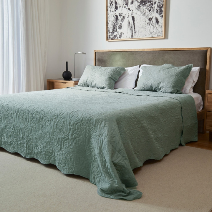 CUBRECAMA FULLBLANC CLASSIC TWIN VERDE FUL028