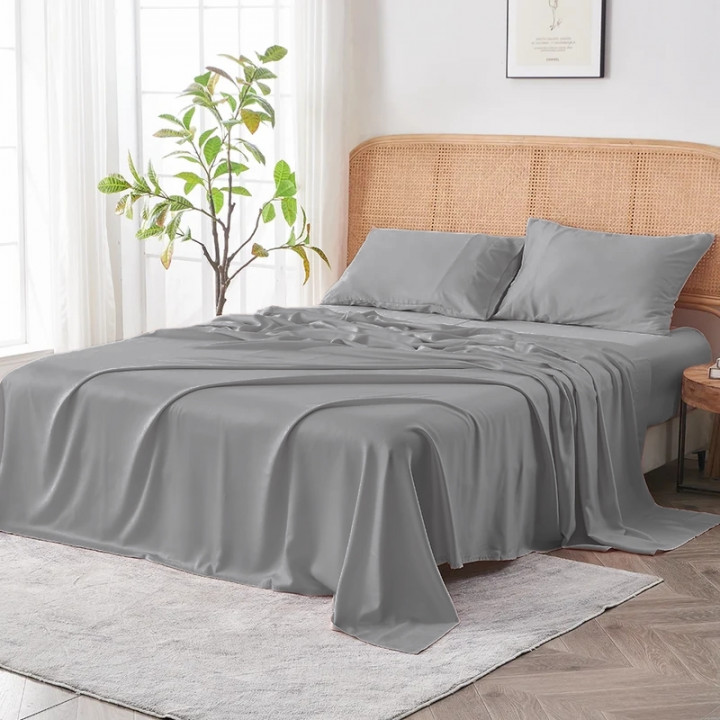 SABANAS PRESTIGE 1200 HILOS KING BH087 GRIS OSCURO