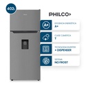 HELADERA PHILCO PHNT453XDI2 INV. 404 LT TOP MOUNT NO FROST DISP. INOX