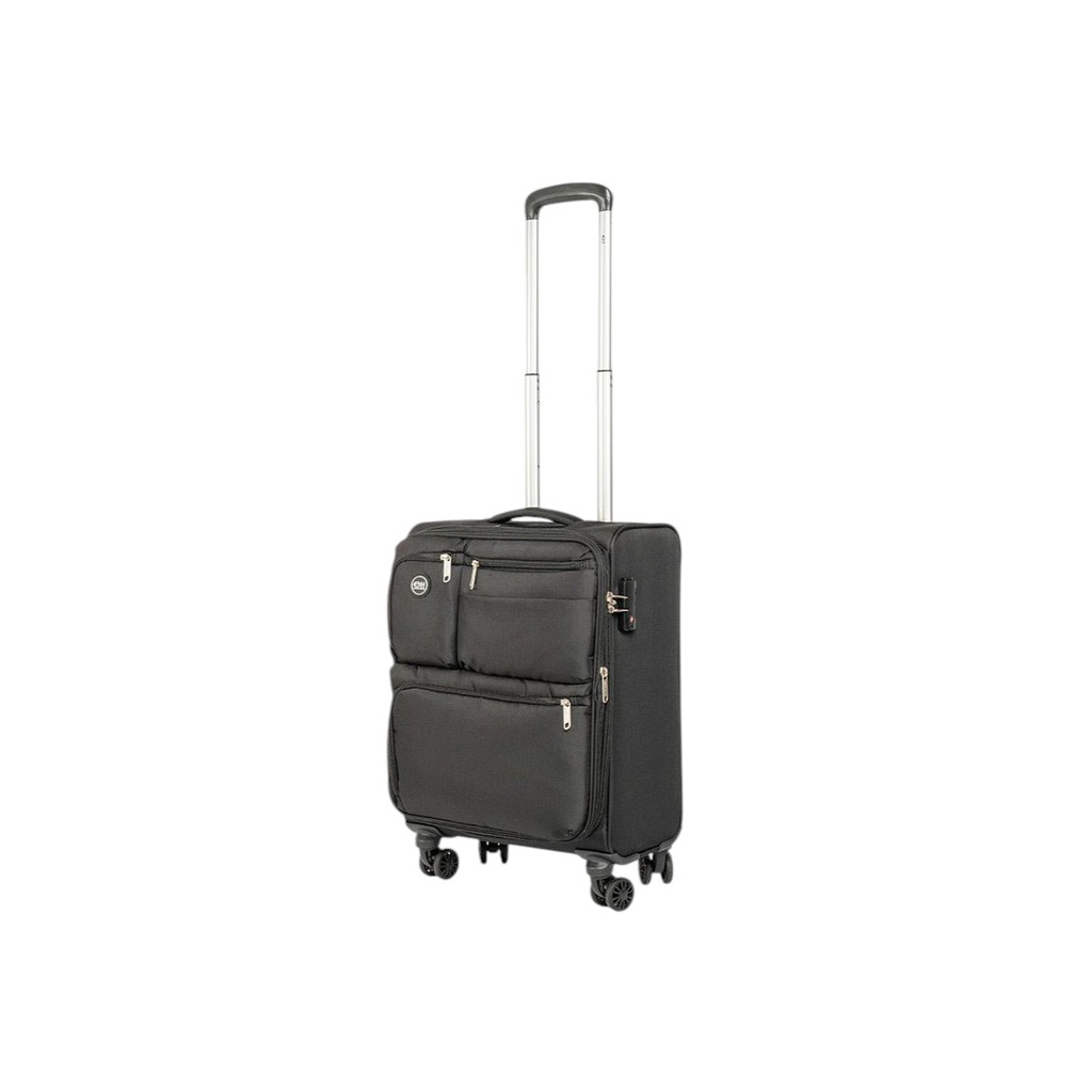 VALIJA ELF 20" 3400/20N NEGRA 4 RUEDAS 360°
