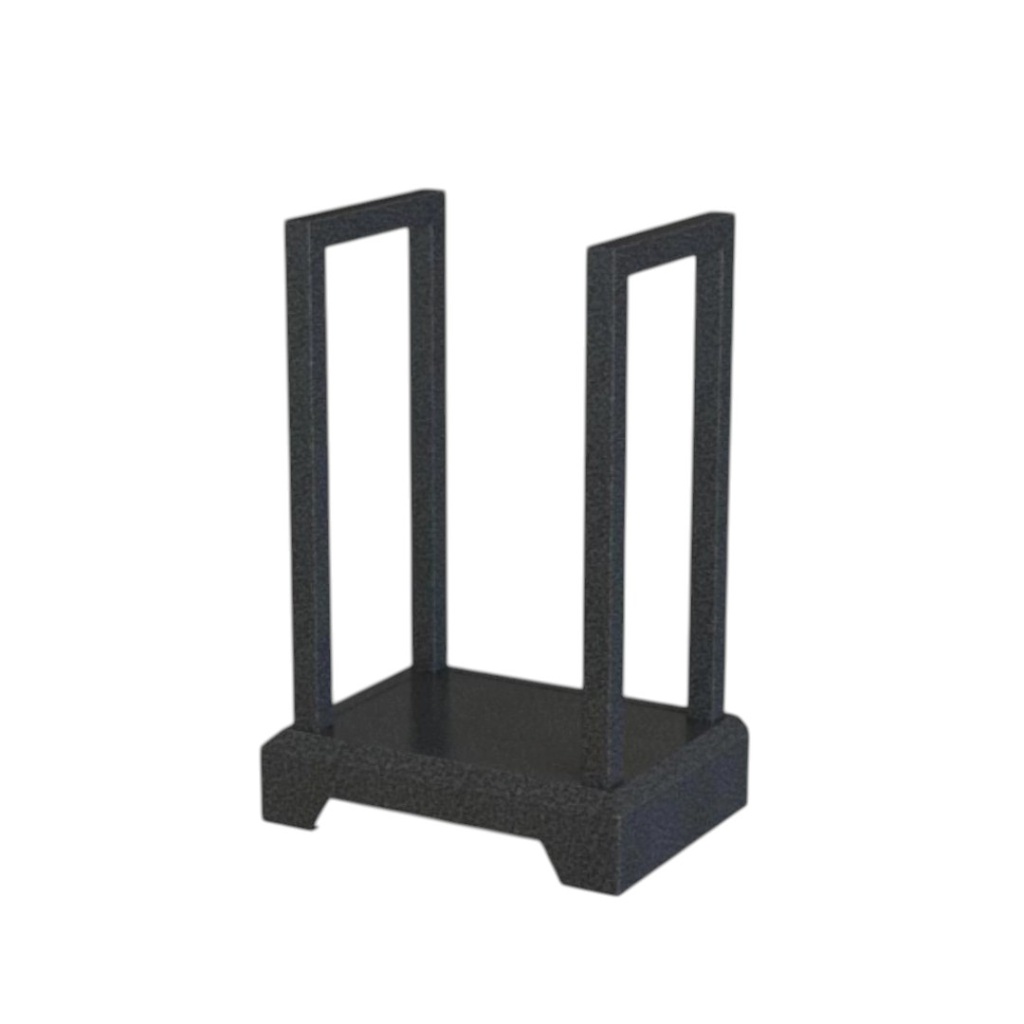 PORTA LEÑA METALIVA PL400CP METALICA NEGRO