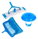 KIT DE LIMPIEZA DE PILETA KUSHIRO SACAHOJAS BOYA LIMPIAFONDO