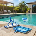 KIT DE LIMPIEZA DE PILETA KUSHIRO SACAHOJAS BOYA LIMPIAFONDO